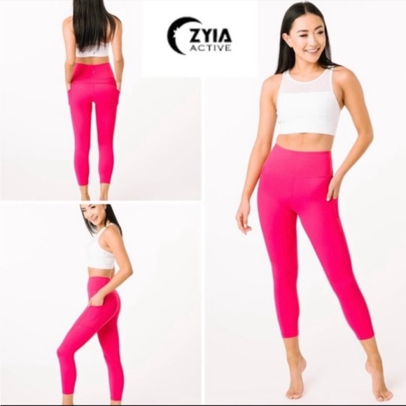 Zyia Active Pocket Light & Tight Capri Leggings Size M - Picture 2 of 9